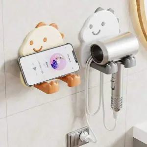 무타공 벽손상방지 헤어드라이어 걸이 홀더 거치대