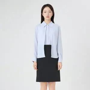 [LINE](대전신세계)[라인어디션]루스카 H라인 미디 스커트 NVSKPD8000