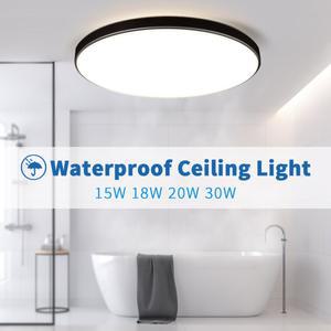 욕실 30W 거실 15W 조명 램프 방수 주방 Led 화장실 20W 18W 천장 Ip44