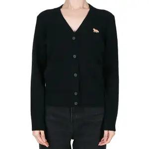 메종키츠네 25FW 여성 베이비 폭스 울 박시 가디건 블랙 PW00501KT1006 P199