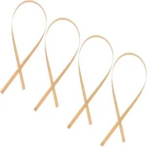 바구니 직조용 천연 스트립 4pcs 수제 및 가구 프로젝트를 위한 손쉬운 모양 만들기