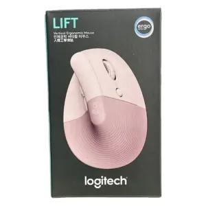 로지텍 리프트 버티컬 인체공학 사무용 무선 마우스 로즈핑크