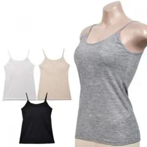 데일리 골지 스트랩 여성용 캡 슬리브리스 런닝웨어