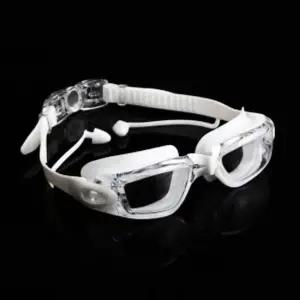 3중코팅 귀마개 일체 물안경 바다 수영장 수경 화이트 귀마개수경 귀마개물안경 바다수경 잠수경 잠수안경