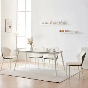 동서가구 델리 C형 세라믹 1400 4인용 식탁세트 DF925121