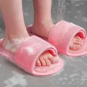 실리콘 브러쉬 부착형 발바닥 풋워시 욕실발 세척 매트 발케어 각질제거 마사지기 미끄럼 발가락 전신 방지