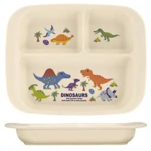 마리빙 트레이 식사 유치원 베이비 3구 공룡그림식판 1P 이유식 어린이집 자기주도연습 유아식