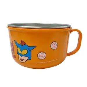 마리빙 논슬립 면기 스텐 그릇 짱구식기 유아 1P 손잡이