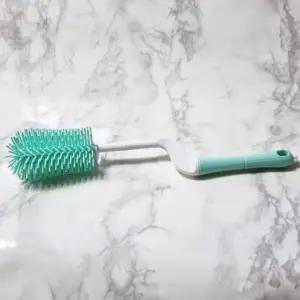 이에스숍 텀블러 회전 세척솔 일자병송 젖병솔 실리콘 오일병 브러쉬 DB-512