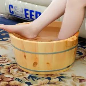 히노끼 족욕 대야 족탕기 나무통 물통 마사지