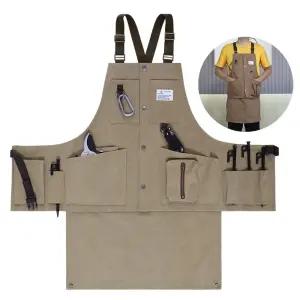 공방 앞치마 작업복 분리가능 캔버스 화방 멀티포켓 꽃집