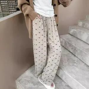 여성 찹쌀 리본 일자핏 밴딩 긴바지 color 여성 롱팬츠 리본바지 수면바지 봄바지 와이드팬츠 긴바지