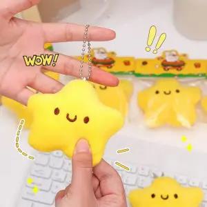 인기 귀여운 털 베스트 겨울 키링 별인형