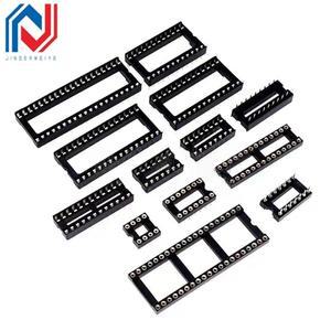 원형 홀 2.54 PCB 커넥터 IC 소켓 DIP 핀 6 8 14 16 18 20 28 32 40 핀