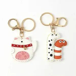 티니키링 애니멀 열쇠고리 고양이와 뱀 Jdt