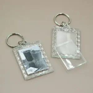 아크릴 증사홀더 디자인 레이스 액자 열쇠고리