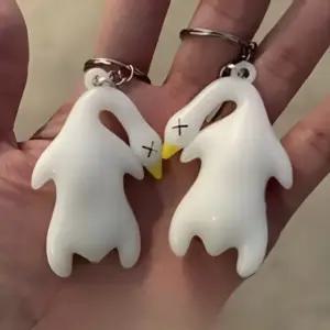 형광 오리 자외선 색변화 키링 감성 야광 키홀더 가방고리 미니인형 인형고리 자동차키링