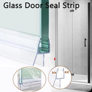 50cm x 2pcs 샤워 문 하단 인감 4-6mm 간격 유리 스크린 Frameless 스트립 욕실 스윕 홈 개선