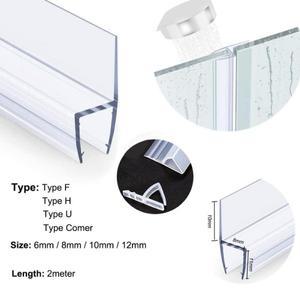 2M HFU  샤워 도어 씰 목욕 스트립 OR 스크린 유리 간격 홈 개선