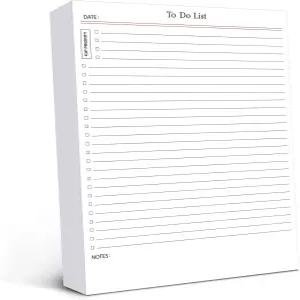 Spakon 매일 300장씩 메모장 노트북 도서관 카드를 나열하세요. 체크리스트 메모 작성 패드 일정 알림