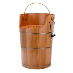 훈증 족욕통 발 마사지 찜질기 족탕기 족욕기 휴대용 편백나무 좌훈기 습식 기본 바스켓