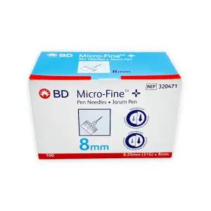 BD 마이크로파인 펜니들 31G 8mm 1개 (100매) 당뇨 혈당 비디