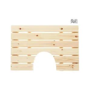 미송 욕실발판 변기형 63cmx43cm