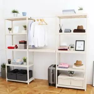 경량랙 DIY 수납선반장 아이보리 미디움 5단