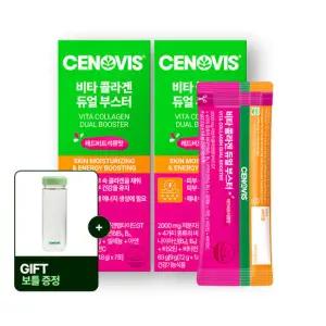 [보틀증정] 세노비스 비타 콜라겐 듀얼 부스터 7포 63g, 2개