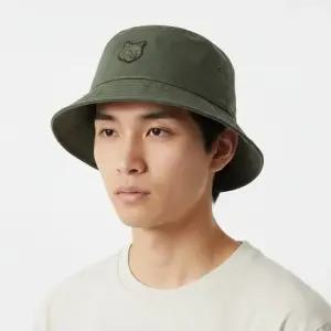 메종키츠네 폭스헤드 패치 버킷햇 LM06113WW0088 KHAKI