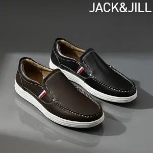 [잭앤질]잭앤질 소가죽 삼선포인트 남성 슬립온 로퍼(JA6254M)