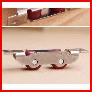 4개/몫 스테인레스 스틸 도어 80 유형 창 자동 나일론 풀리 슬롯 휠 슬라이딩 피팅 유리 롤러