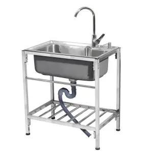 업소용싱크대 세면대 보조 야외 주방 싱크대 수납