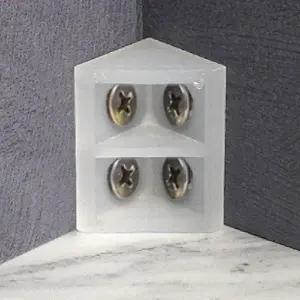 플라스틱 코너 브라켓 10P