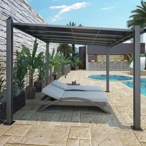 렉산 테라스 전원주택 야외 농막 조립식 파고라 스카이어닝