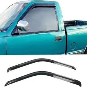 IKON 모터스포츠 테이프 온 외부 윈도우 바이저 1988-1998 쉐보레 C K Reg 캡 픽업 슬림 스타일 아크릴