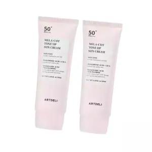 아트델리 멜라컷 톤업 선크림 50ml x2 + 쟈스크림 1.5ml 4639756