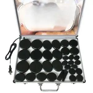 핫스톤 돌 찜질돌 스톤테라피 원형예열기 원형 전신