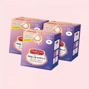 멕리듬 메즘 스팀 아이마스크 무향 12매입 3팩 온열안대 수면안대 4558370