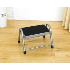 키높이 발판 쿠션의자 책상 주방 자연색 디딤판 체어