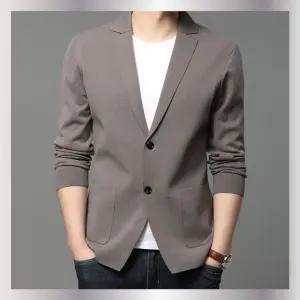 아이언하트 남성 남자 니트 정장자켓 정장 코트 자켓 솔리드가디건멋진 춘추 스웨터 KKE3