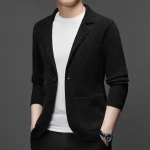 아이언하트 남성 남친 정장자켓 정장 자켓 니트 가디건 봄가을 싱글 캐주얼 코트 KKE3