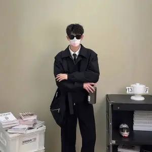 아이언하트 빈티지 남사친 남친 행정 패드 숏 정장자켓 봄가을 코트 점퍼 해링턴 야구 정장 KKE3