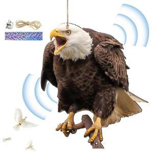 새퇴치 허수아비 내구성 올빼미 Scarer 펜던트 조류 구충제 벨 목가적 인 과수원 장식 2D 플랫