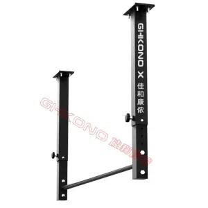 천장철봉 레드색 바 운동 표면 1200mm 단일 홈 강도 높이 장치 조절 풀업 막대 길이