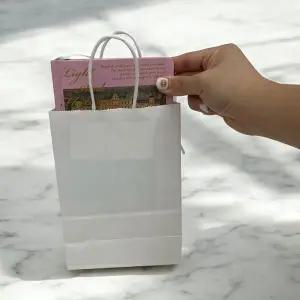 [골드스마일]컬러 종이 쇼핑백 화이트 소