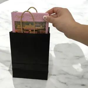 [골드스마일]컬러 종이 쇼핑백 블랙 소