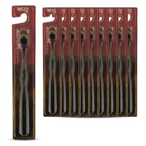 메디안 골드와이드 프로 이중미세모 잇몸 칫솔 10개