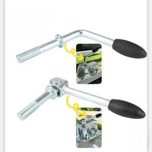 트레일러 잭용 아연 도금 수동 윈치 핸들  M12 나사 크기 클램프 파이프 피팅  다양한 시스템에 적합