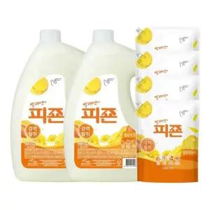 피죤 레귤러 섬유유연제 옐로미모사 3.1Lx2+2.3Lx4